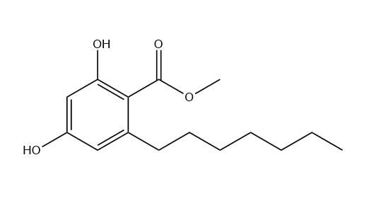 6121-77-3 Benzoic acid, 2-heptyl-4,6-dihydroxy-, methyl ester